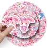 50 Pegatinas de Conejo Saltador Sanrio Dibujos Animados bonbonribbon Papelería Decorativa Pegatinas de Papa Pequeña que Gotean