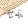 Juego de 32 Colgantes de Cupido Antiguos de Plata para Manualidades de Ángeles, Dijes Vintage para Collares y Llaveros