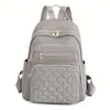 Mochila de rombos remachada transfronteriza para mujer, moderna, sencilla, versátil para ir al trabajo y uso casual, mochila popular