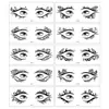 Pegatinas de Ojos de Mariposa para Rostro de Nuevo Producto Transfronterizo Pegatinas Negras para Rostro Fiesta Vacaciones Tatuajes Temporales de Maquillaje