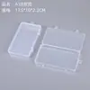 Caja Vacía Transparente de PP con Tapa Caja de Muestras de Plástico Caja de Embalaje para Joyería y Componentes Digitales Caja de Almacenamiento para Equipo de Pesca y Mascarillas