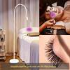 Beleza unha cílios postiços enxerto cola cura rápida lâmpada UV pedal interruptor cílios LED luz roxa