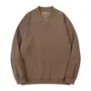 Camisa Henley para Hombre al por Mayor de Fábrica con Tejido Texturizado, Media Botonadura, Mangas Largas, Corte Holgado, Suéter Casual