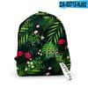Mochila Estampada en 3D de Moda Casual Diaria para Estudiantes de Verano 2021 Amazon Cross-borDer con Patrón de Hojas Nuevas