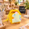 Bolsa de Felpa para Auriculares Monedero Panda Gato Kt Dibujos Animados Lindo Cubierta Protectora para Auriculares Bluetooth Colgante Llavero