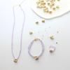 Colgante de candado ruyi de color esmalte de jade púrpura con sensación fresca, cadena para el cuello que combina con todo, diseño original, collar de cuentas de piedra natural hecho a mano