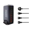 Cargador de nitruro de galio transfronterizo PD600W cabezal de carga rápida cargador multiport CE certificación cargador de teléfono móvil multifunción