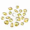 Base de vidrio dorada fondo plano biselado marquise pedrería cosida a mano, oro sol forma de satélite y lágrima galvanizado accesorios DIY para joyería
