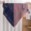 Novo Lenço Quadrado Feminino 90CM Retrô Bicolor Estampa de Castanha Lenço de Seda Cetim Chiffon Fonte de Fábrica Atacado