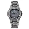 Comercio Exterior Más Vendido Lujo Totalmente Diamantado Moda Trendy para Hombres y Mujeres Reloj de Pulsera con Correa de Acero con Calendario, Elegante Reloj de Cuarzo, Venta al por Mayor desde el Fabricante