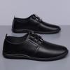 Nuevos Zapatos de Cuero para Hombre de Otoño, Zapatos Casuales de Negocios Transpirables Estampados sin Cordones, Zapatos Suaves de Cuero con Suela Blanda para Conducir para Hombre