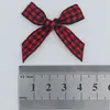 Fita xadrez pequena e fresca transfronteiriça diy laço de mão laço decorativo para feriado de Natal atacado