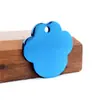 Placa de identificación para perro de acero inoxidable, etiqueta con pata de perro, colgante, etiqueta metálica para mascota, etiqueta de identidad, material en blanco sin palabras, impresión láser a color