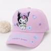 Sombrero de invierno nuevo ins pana luces gorra de béisbol para niños caricatura kulomi gorro cálido para exteriores
