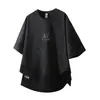 Ropa para Hombre Fengshe / Camiseta de Manga Corta Pesada Nueva 2026 para Hombre, Ropa de Verano Estampada Talla Grande de Corte Holgado
