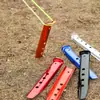 Clavo de nieve para suelo en forma de U para camping, aleación de aluminio, accesorios para tienda de playa, clavo de tierra para toldo DingTalk, clavo de 31 cm