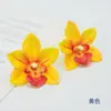 Flores Artificiais Novo Estilo Flores Orquídea Filme Adorno para Festa Étnica Flor de Orquídea para Decoração de Casamento Parede de Flores para Casamento