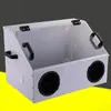 Caixa à prova de poeira para esmerilhadeira de bancada modelo cabine de pintura âmbar jade contas redondas contas budistas esmerilhadeira de bancada acrílico Leide