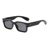 Nuevas Gafas de Sol de Moda con Montura Cuadrada Europeas y Americanas Tendencia Simples Versátiles Gafas Decoración de Remaches Personalizada Gafas de Sol Transfronterizas para Hombres