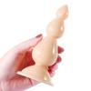 Tapón anal de cristal grande para noche larga Expansor anal gay para adultos Fabricantes de productos sexuales para adultos Tapón anal de cuentas gruesas para la parte trasera divertida