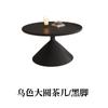 Mesa de centro extraíble de madera maciza de estilo francés, para apartamento pequeño, sala de estar, mesa auxiliar de estilo medio, mesa de té pequeña, mesa redonda moderna de tamaño simple
