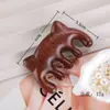 Peine de Masaje, Peine Engrosado para Cabello Largo, Peine de Cinco Dientes, Peine Redondo de Sándalo para Meridianos, Peine Pequeño Portátil para Masaje del Cuero Cabelludo