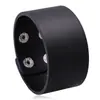 Pulseira de Couro com Painel de Luz para Joias Transfronteiriça Europeia e Americana Pulseira Simples Ajustável Retrô Pulseira de Couro de Vaca Pulseira Punk Rock