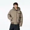 Ootd Jaqueta Masculina de Algodão para Exterior Marca Americana Tendência Moda Casual Versátil à Prova de Frio Quente Acolchoada Grossa Jaqueta Puffer para Homens