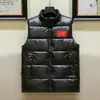 Chaleco Brillante Europeo Transfronterizo Lavable para Hombre de Algodón Plumón con Cuello Vertical Talla Grande Casual Chaleco Superior Combinable