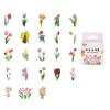 Yi niao pegatinas en caja pegatinas conmemorativas pegatinas de sellado retro creativas material decorativo patrón de collage pegatinas pequeñas diy