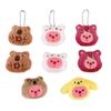 Pingente de Pelúcia Capivara Chaveiro Boneca Fofa Porquinho da Índia Aquático Boneca Broche Desenho Animado Castor Encapuzado Enfeites Pendurados