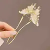 Pasador de Pelo Super Hada con Borla en Forma de U para Mujer, Pasador de Pelo de Alta Gama para Peinados Recogidos, Pasador de Estilo Antiguo para la Parte Trasera de la Cabeza, Accesorio Tradicional para el Cabello para Qipao