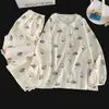 Pijama infantil para primavera e outono, algodão nuvem manga longa estilo princesa para meninas, novo estilo doce 2026 para crianças maiores, roupa de casa de verão