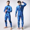Traje de buceo de neopreno de 3 mm, traje de buceo de una pieza camuflaje, traje de surf, traje de baño, a prueba de frío, cálido