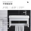 Lavabo de pared, mueble de baño, lavabo combinado, pequeño apartamento, lavabo triangular, balcón, cerámica, simple, de pared, de esquina