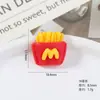 Brinquedo de Comida Simulada Batatas Fritas Acessórios de Resina em Formato M Marca DIY Cola de Creme Capa de Celular Pente de Cabelo Copo de Água Adesivo Adesivo de Geladeira
