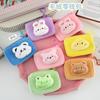Linda Caricatura Peluche Monedero Color Caramelo Mini Suave Lindo Bolsa para Guardar Monedas Estudiante Portátil Bolsa para Audífonos Al por Mayor
