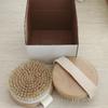 Cepillo de Baño de Cerdas de Jabalí, Herramienta Exfoliante, Cepillo de Baño Masajeador, Cepillo Corporal Seco de Madera de Loto, Raspador de Espalda, Al por Mayor en Stock