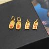 Accesorios de oro arena que conservan el color colgante de la suerte colgante de corazón a corazón accesorios de joyería diy colgante de pulsera de oro viejo