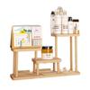 Estante para Tazas de Té de Madera Maciza Estante Bogu Caoba de Escritorio Estante de Almacenamiento de Escritorio Estilo Nuevo Chino Tetera Juego de Té Estante de Exhibición