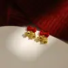 Nuevos Pendientes Rojos de Año Nuevo 2026, Pendientes del Zodiaco del Año del Caballo, Lindos y Festivos, Accesorios para Orejas de Riqueza y Prosperidad