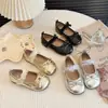 Zapatos pequeños de cuero estilo princesa para niña, nuevos zapatos de rendimiento estilo coreano con lazo, zapatos planos pequeños estilo Chanel, primavera/otoño 2026
