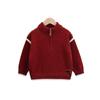 Suéter Chaqueta para Niño Otoño e Invierno 2025 Nuevo Bebé Rojo Cárdigan de Punto Top Niño Estilo Coreano Chaqueta de Invierno