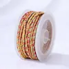Cuerda Ruyi Dorada Boting de 2 mm Estilo Tibetano Cordón Trenzado de Hilo Dorado Teñido Degradado Rollo Pequeño de 7 m Cordón Trenzado Hecho a Mano Venta al Por Mayor