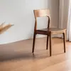 Cadeira de Madeira Maciça Nogueira Preta em Estoque, Banqueta para Casa, Cadeira de Anfitrião para Sala de Jantar, Móveis de Sala de Jantar Nórdicos, Cadeira de Jantar de Nogueira Preta Norte-Americana