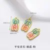 Pingente Tradicional de Cabacinha Dourada Esmalte DIY Pulseira Colar Feito à Mão Caractere da Fortuna Peças Coloridas de Esmalte Acessórios de Lingote de Ouro de Areia