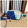 Riñonera Deportiva de Ocio para Niños al Aire Libre, Bolso de Pecho para Bebé Colorido con Bloques de Color Dopamina, Billetera Pequeña y Ligera para Niños