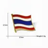 Tailandia Insignia de Bandera de Metal Broche Insignia Joyería Insignia de Pin de Solapa de la Bandera de Tailandia