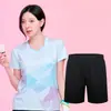 Conjunto de Uniforme de Badminton Respirável de Secagem Rápida, Compra em Grupo com Logotipo Impresso, Uniforme Esportivo de Tênis de Mesa Estilo Casal de Manga Curta, Uniforme de Vôlei