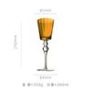 Copo de champanhe pérola luxo leve retrô estilo britânico mesmo estilo taça de cristal colorido colorido borda inserida bolha taça de vinho